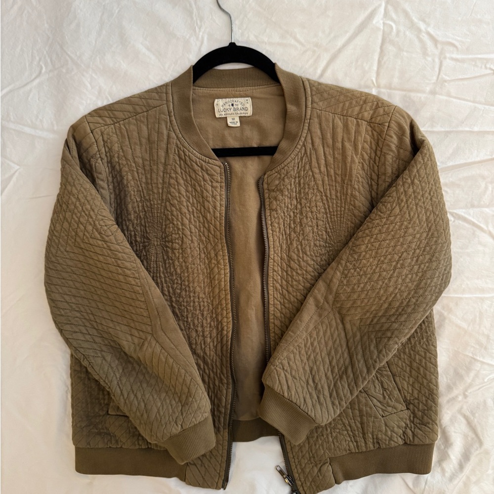 Lucky Brand Quilted Green Jacket